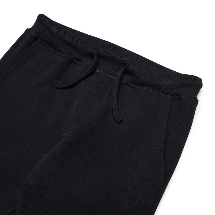 DSQUARED Pantaloni neri sportivi con logo bambino