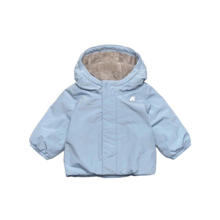 K-WAY Giacca celeste imbottita neonati