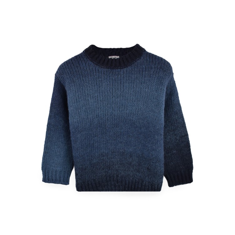 IL GUFO Maglione blu navy sfumato bambino