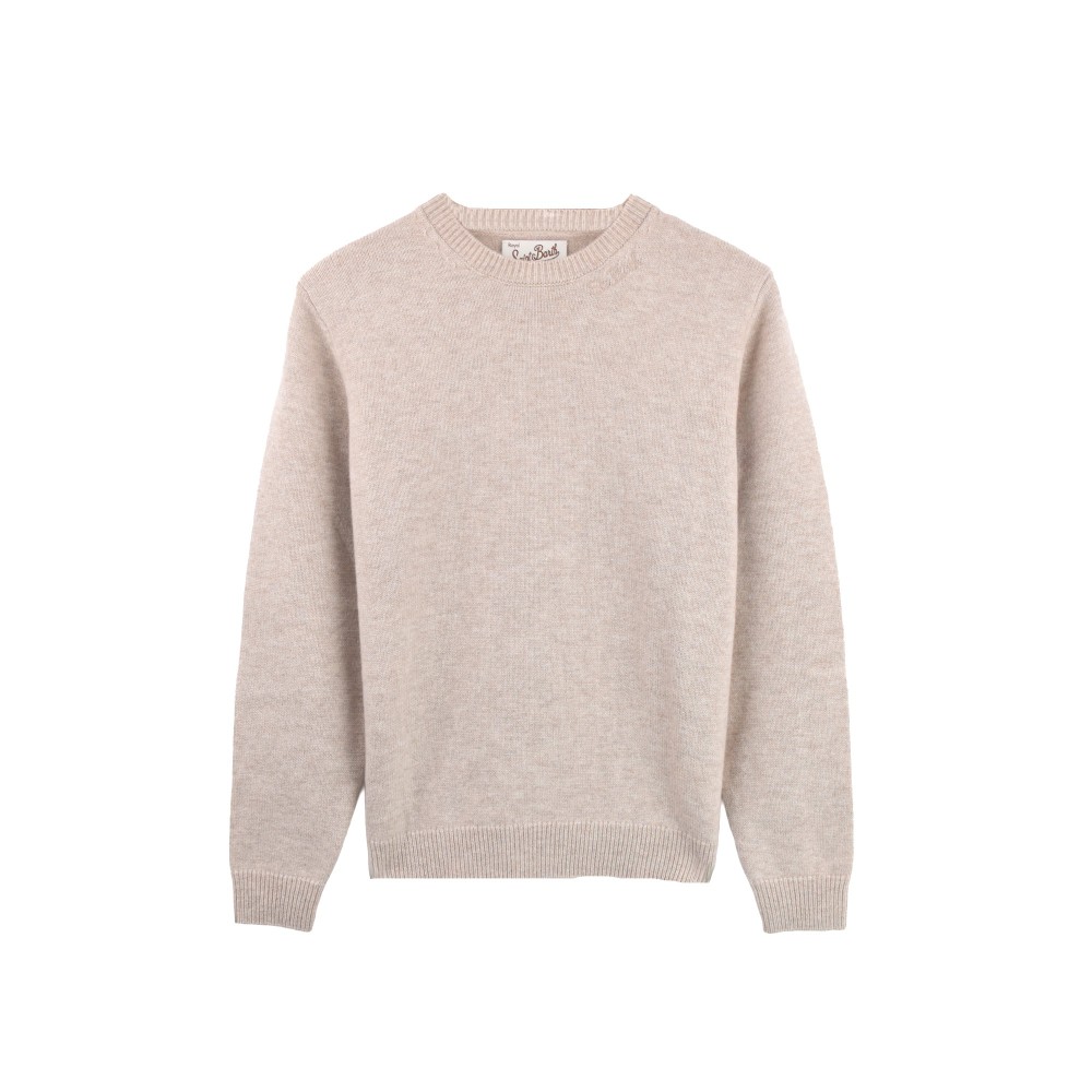 SAINT BARTH Maglione beige...