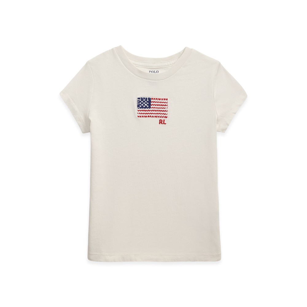 RALPH LAUREN T-shirt crema...