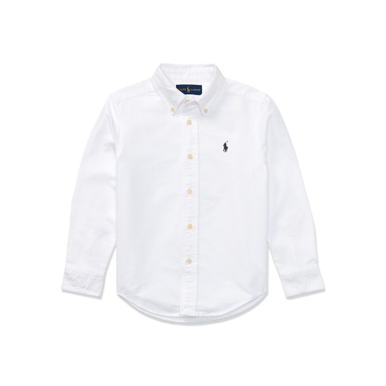 RALPH LAUREN Camicia bianca slim bambino
