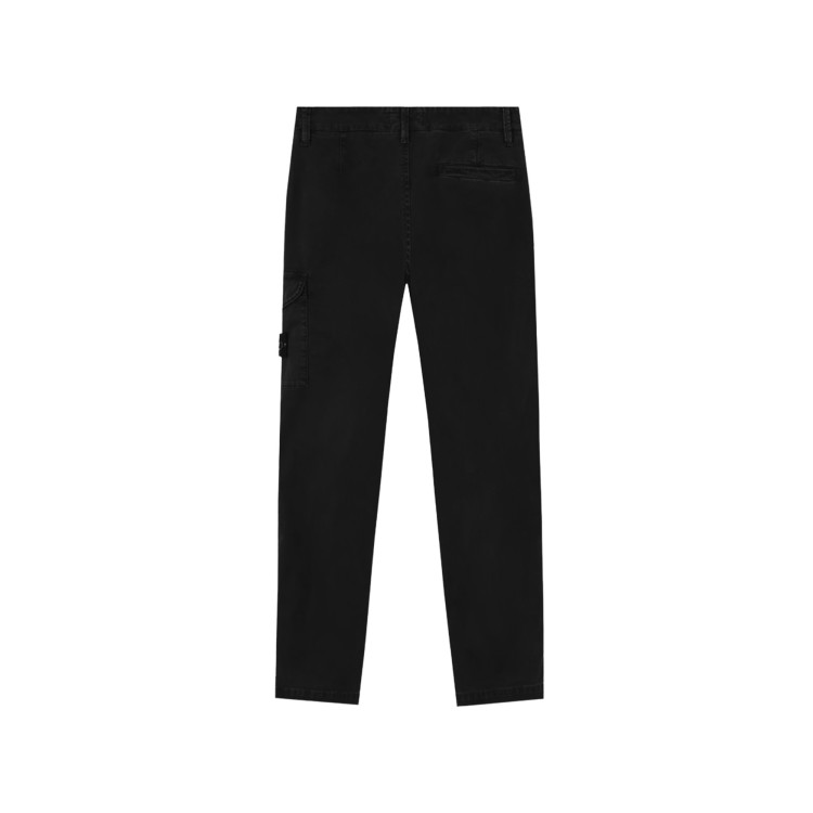 STONE ISLAND Pantaloni neri cargo slim bambino