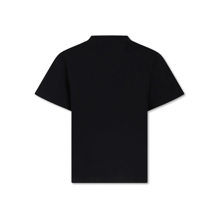 STELLA McCARTNEY T-shirt nera con logo stampato bambino