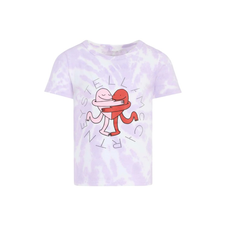 STELLA McCARTNEY T-shirt lilla con stampa bambina