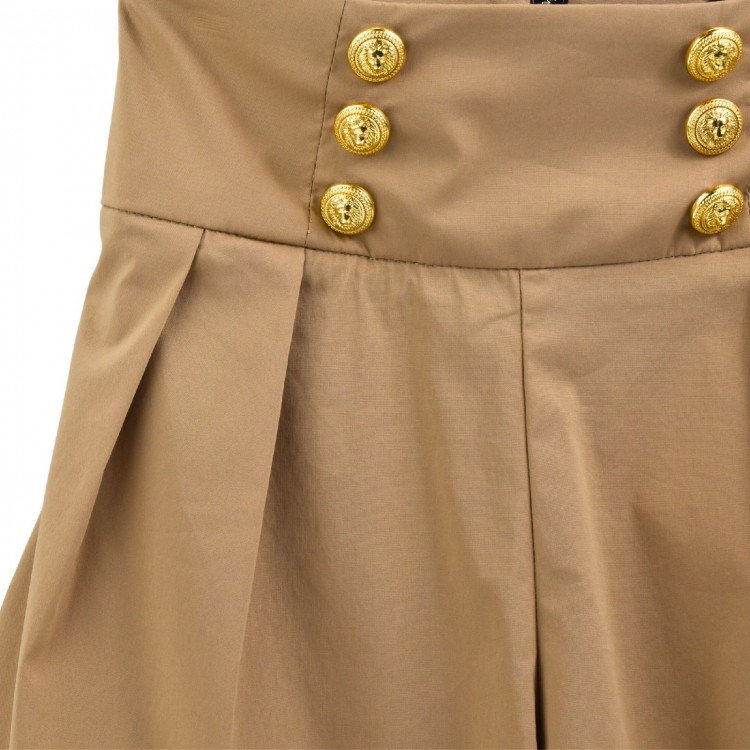 BALMAIN Pantaloncini beige bambina