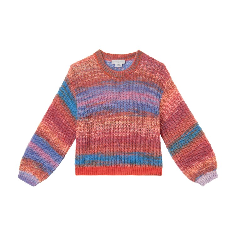 STELLA McCARTNEY Maglione a righe multicolor bambina