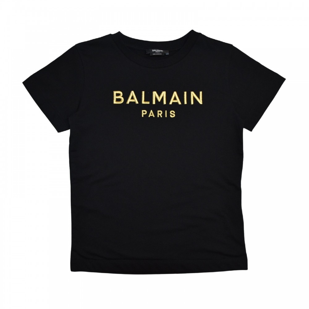 BALMAIN T-shirt nera bambina
