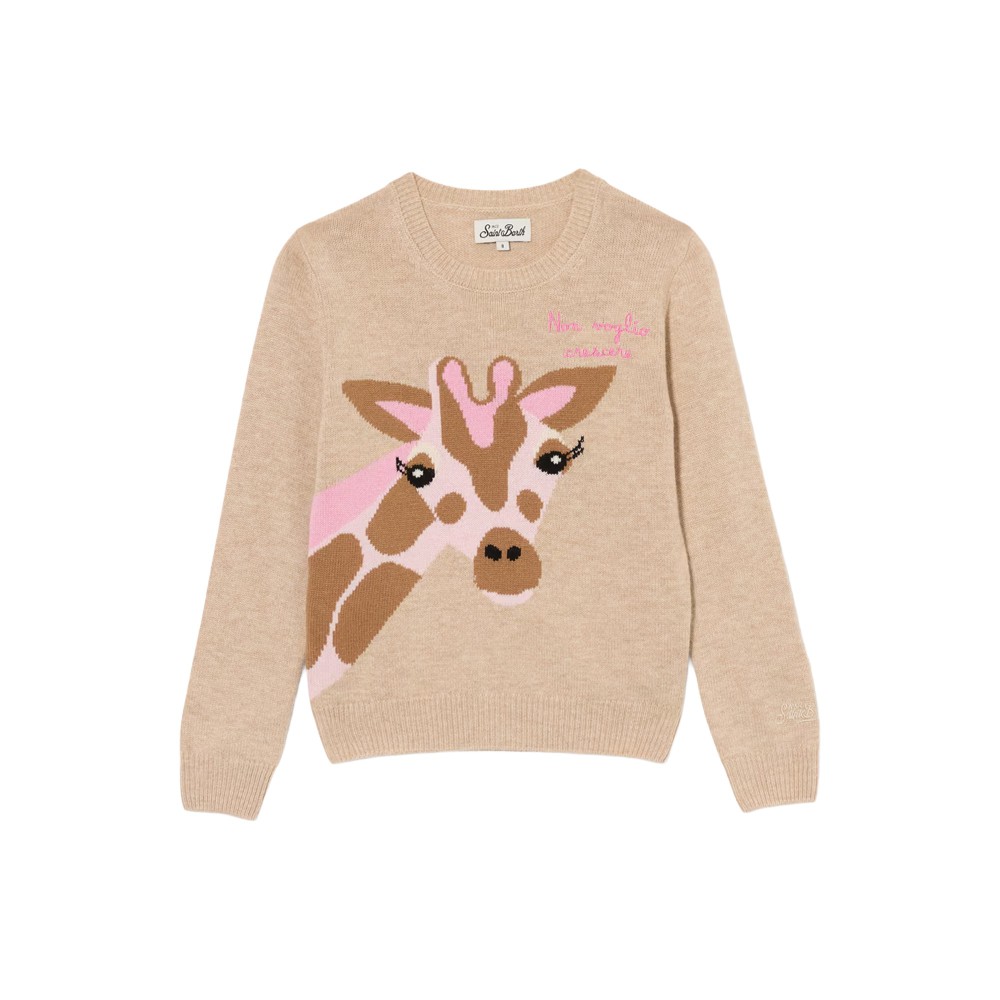 SAINT BARTH Maglione beige...