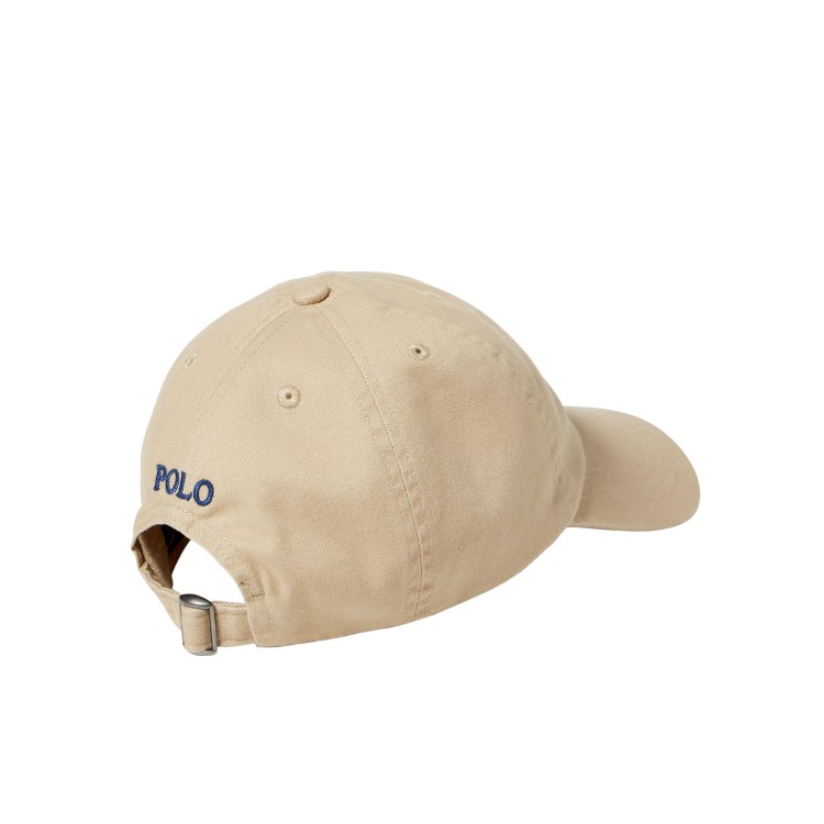 RALPH LAUREN Cappello beige con logo navy bambini