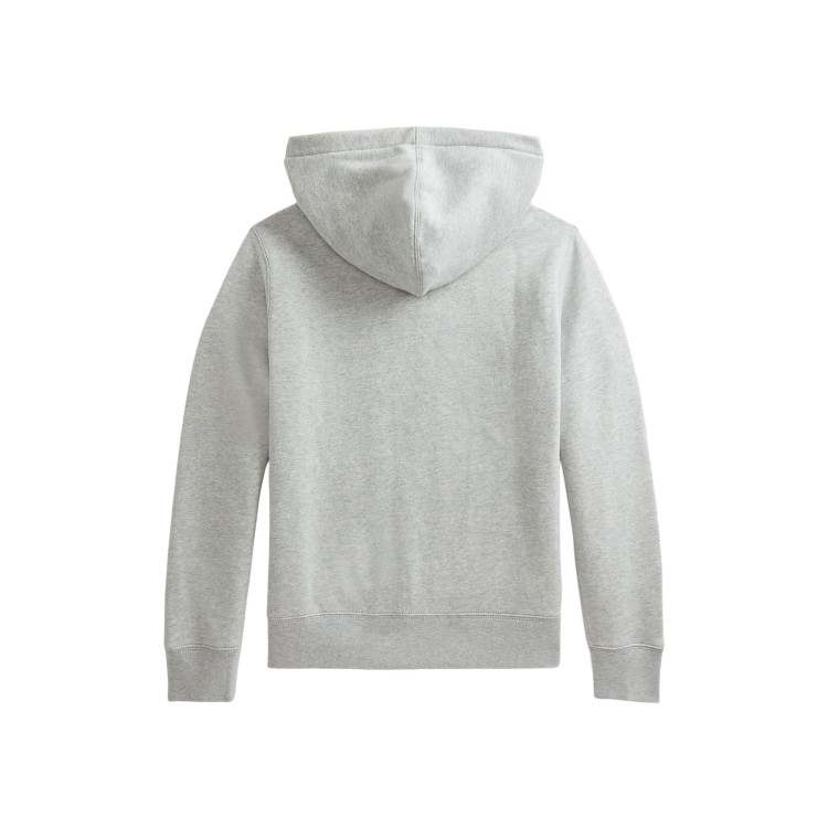 RALPH LAUREN Felpa grigia con cappuccio bambini