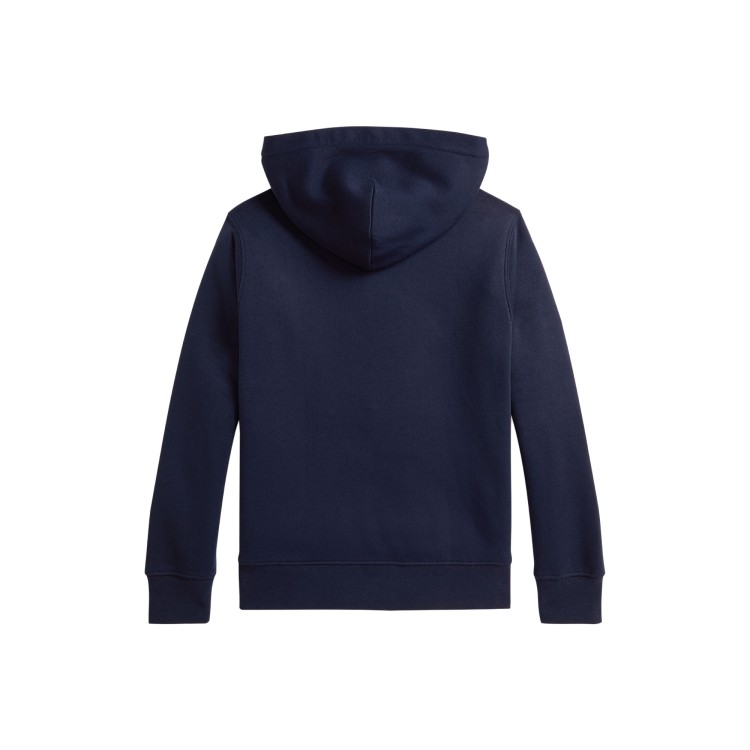 RALPH LAUREN Felpa blu navy Polo Bear bambini