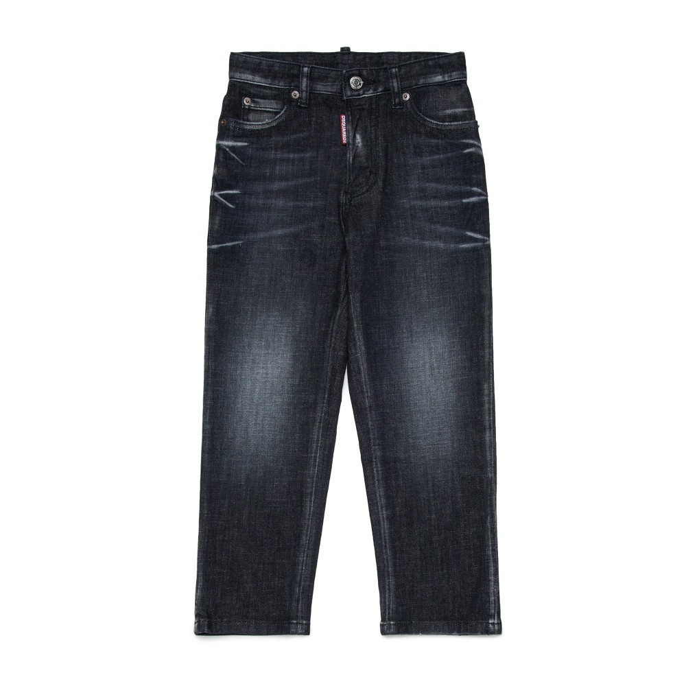 DSQUARED Jeans neri effetto...