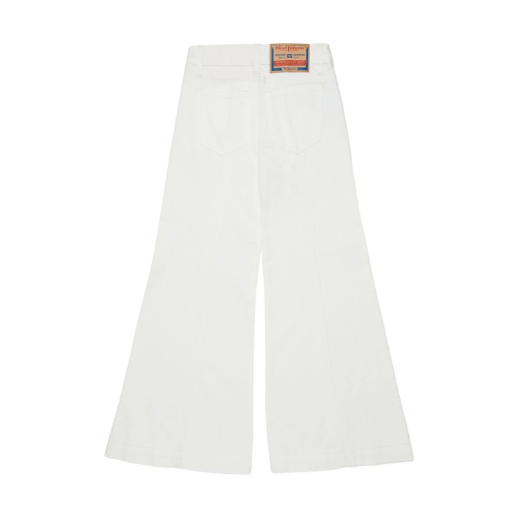 DIESEL Jeans bianchi a zampa bambina