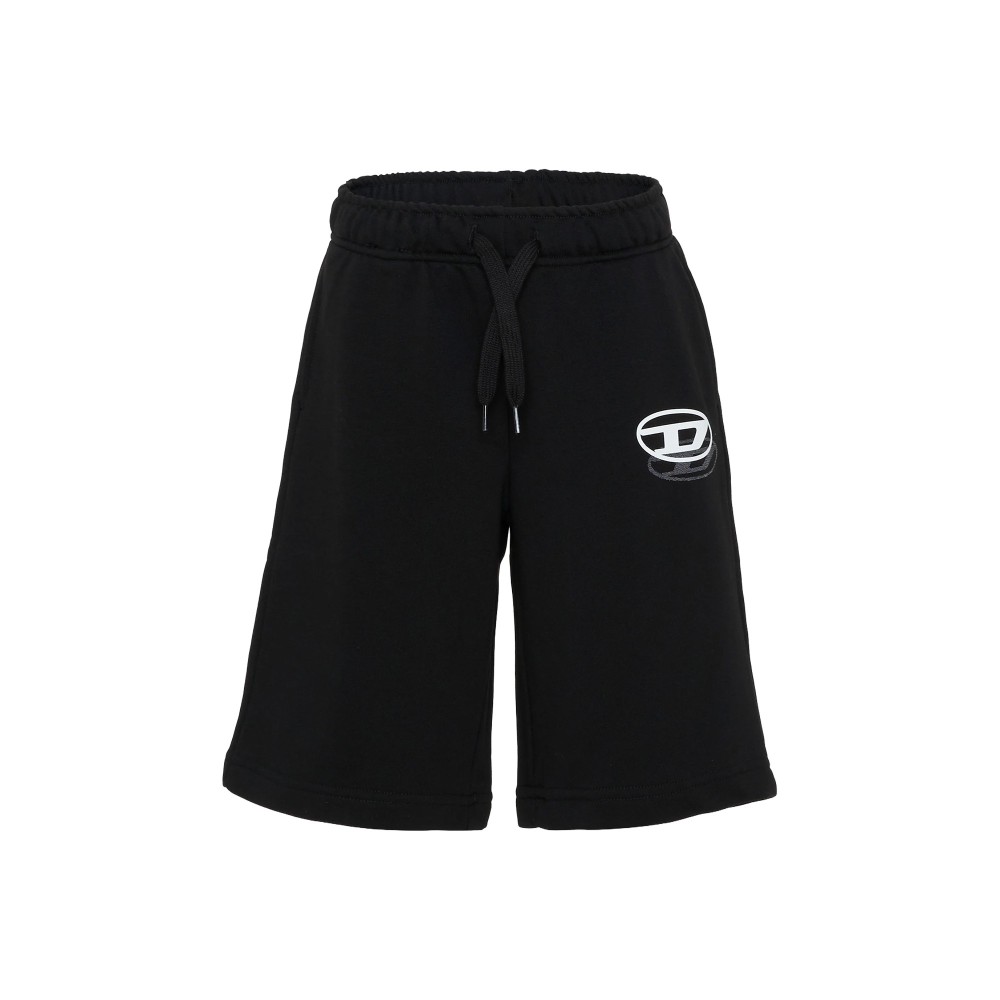 DIESEL Shorts neri con logo...