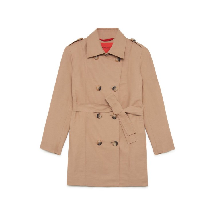 MAX&CO Cappotto caramello doppiopetto bambina