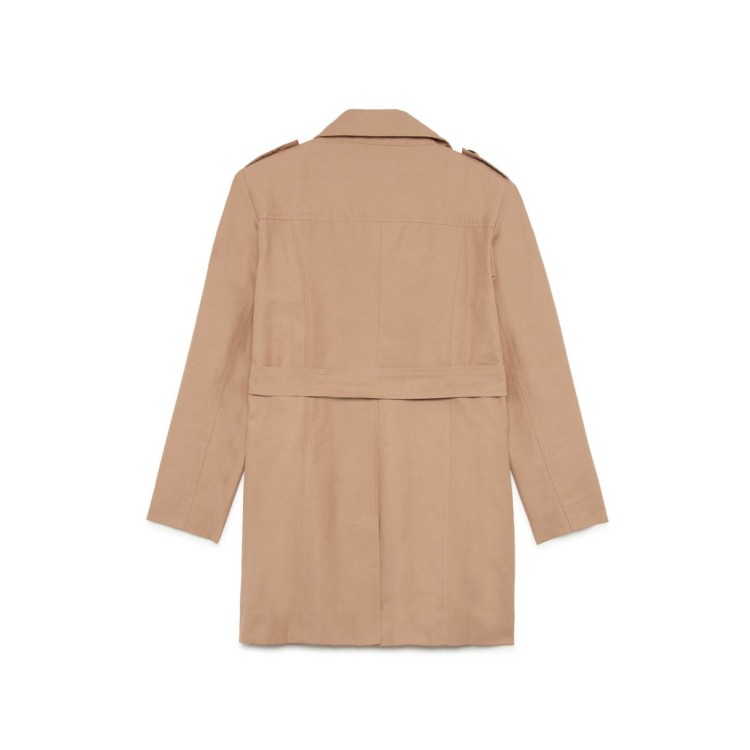 MAX&CO Cappotto caramello doppiopetto bambina