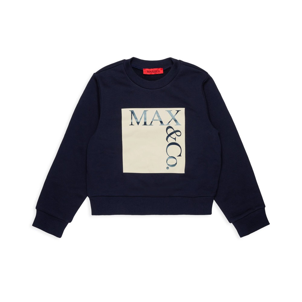 MAX&CO Felpa girocollo blu...