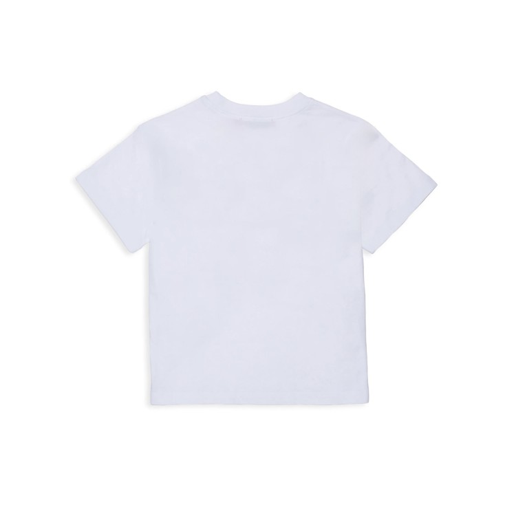MAX&CO T-shirt bianca logo rosso bambina