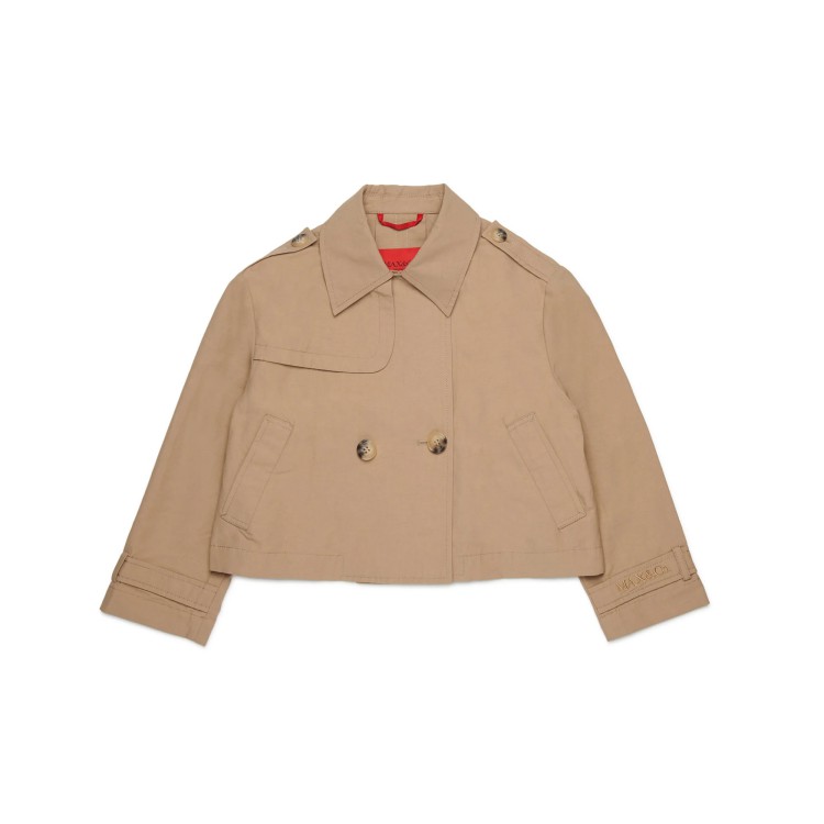 MAX&CO Giacca caramello doppiopetto bambina