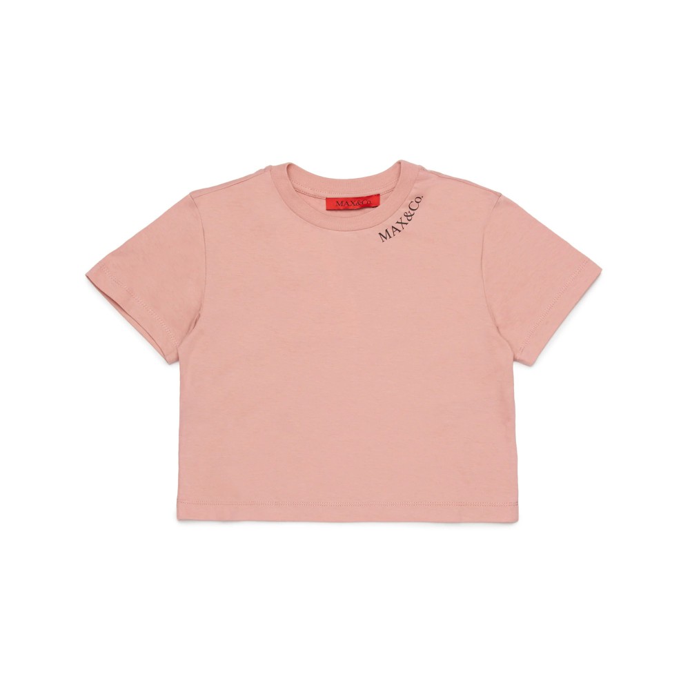 MAX&CO T-shirt rosa cropped...