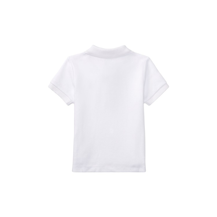 RALPH LAUREN Polo bianca in cotone neonato