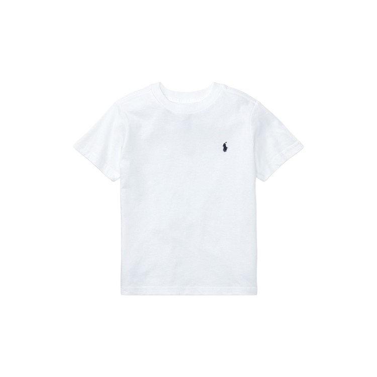 RALPH LAUREN T-shirt bianca Pony navy bambini