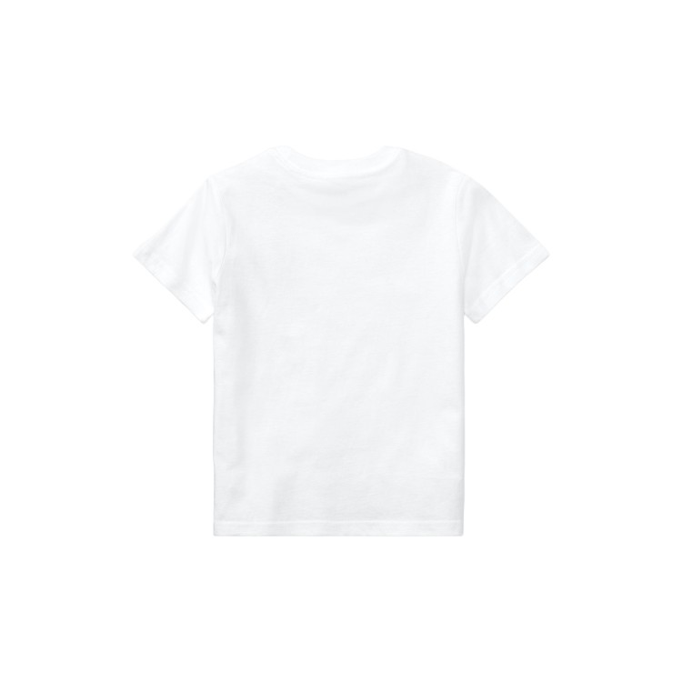 RALPH LAUREN T-shirt bianca Pony navy bambini