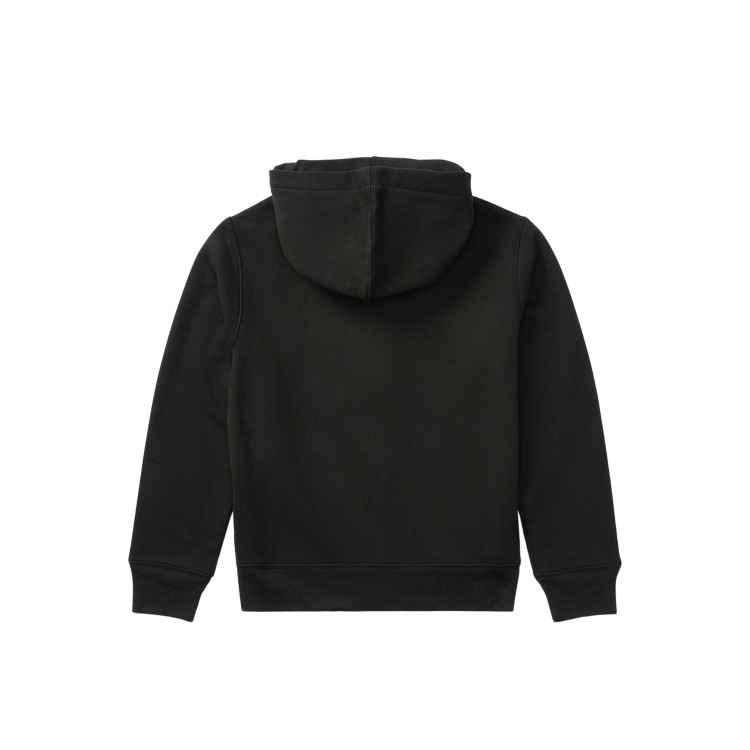 RALPH LAUREN Felpa nera full-zip bambini