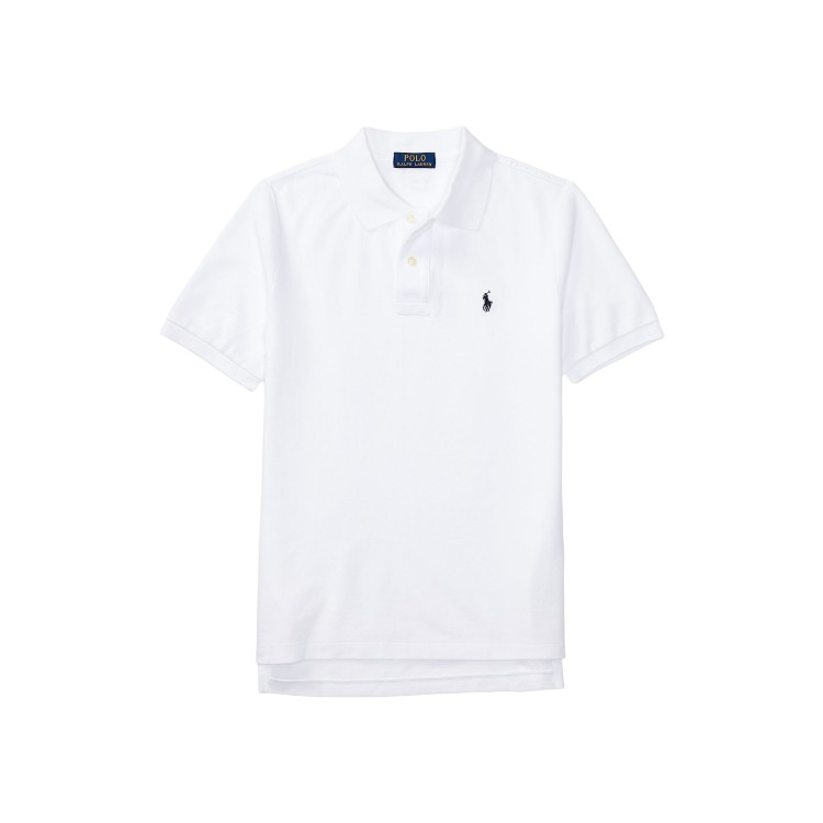 RALPH LAUREN Polo bianca in piqué bambino