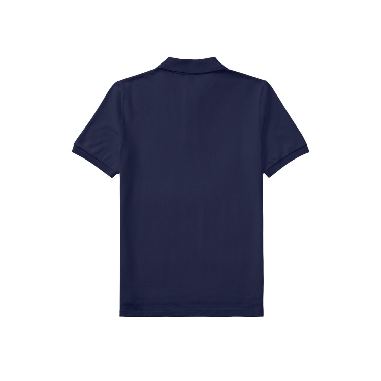 RALPH LAUREN Polo blu navy in piqué bambino