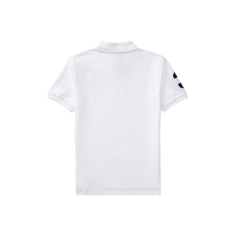 RALPH LAUREN Polo bianca in piqué Big Pony bambino