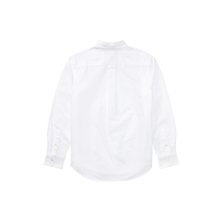 RALPH LAUREN Camicia bianca Oxford bambino