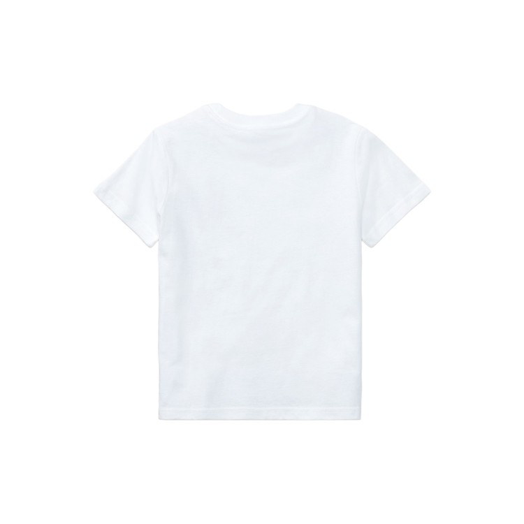 RALPH LAUREN T-shirt bianca Pony navy bambini