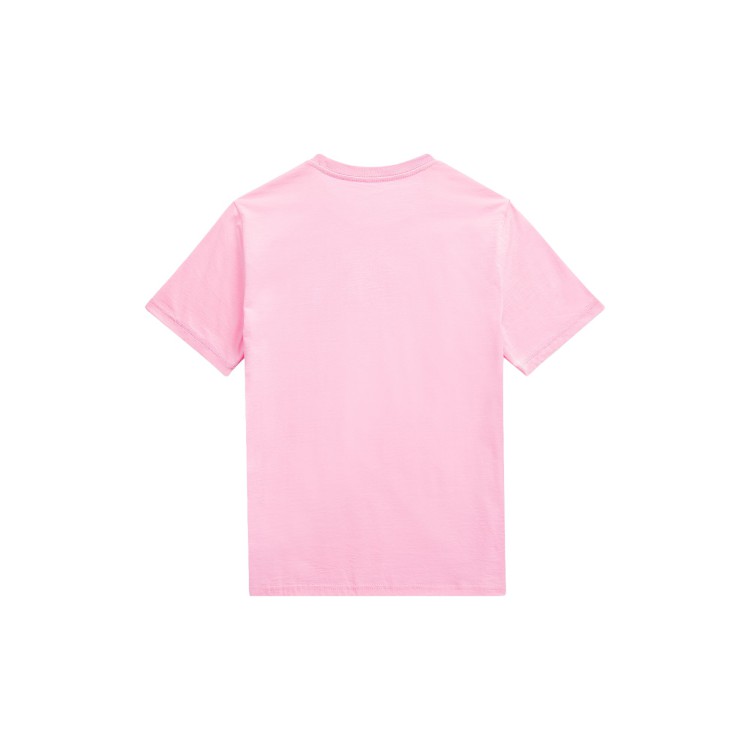 RALPH LAUREN T-shirt rosa Pony blu navy bambina