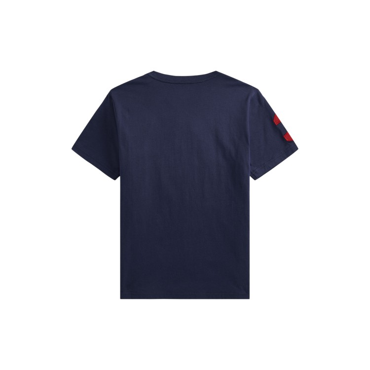 RALPH LAUREN T-shirt blu navy Big Pony bambini