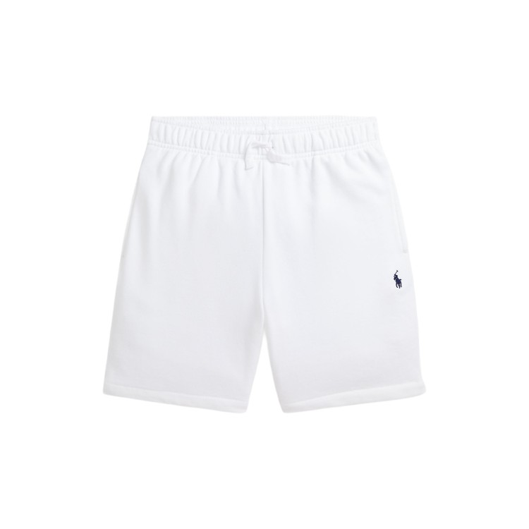 RALPH LAUREN Pantaloncini bianchi in felpa bambino
