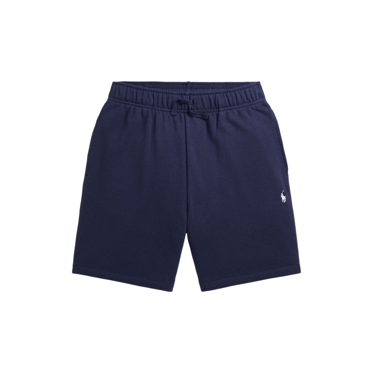 RALPH LAUREN Pantaloncini blu navy in felpa bambino