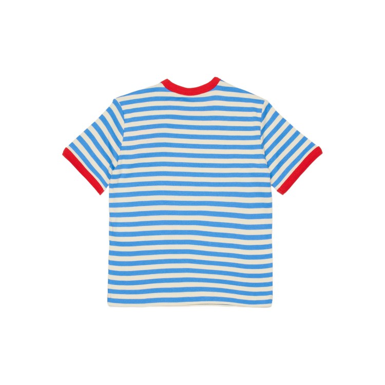 MAX&CO T-shirt a righe azzurre bambina
