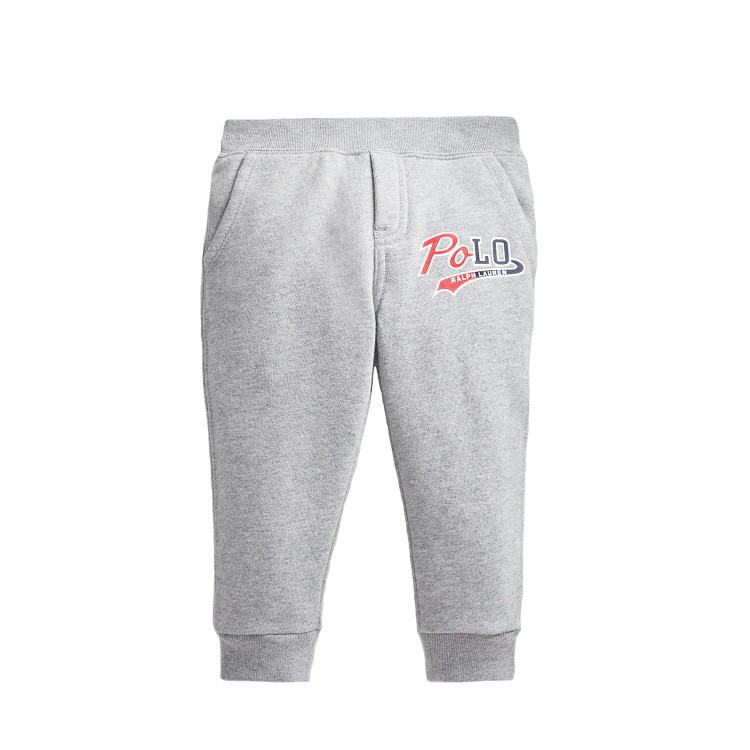 RALPH LAUREN Pantalone grigio neonato