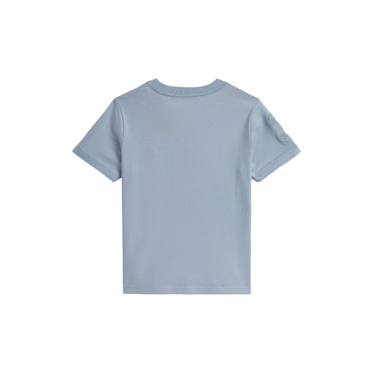 RALPH LAUREN T-shirt celeste Big Pony bambini