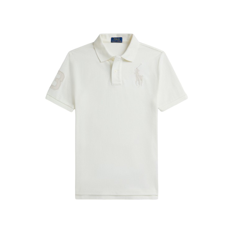 RALPH LAUREN Polo bianca in piqué Big Pony bambino