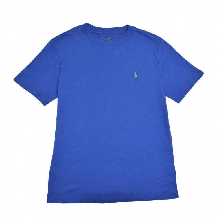 RALPH LAUREN T-shirt blu bambino