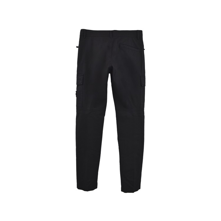 STONE ISLAND Pantaloni neri regular bambino