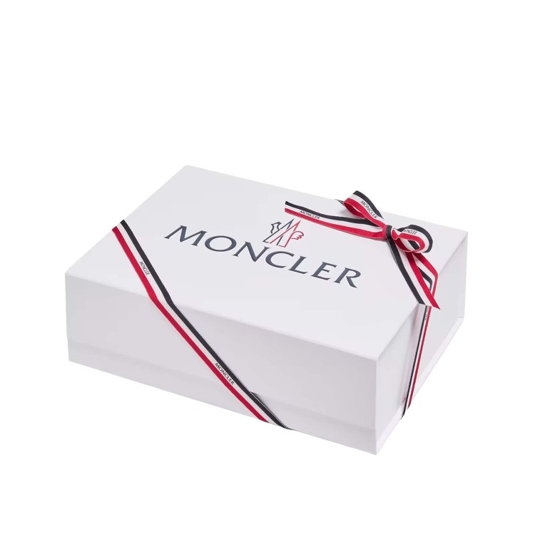 MONCLER Completo 3 pezzi beige a righe neonati