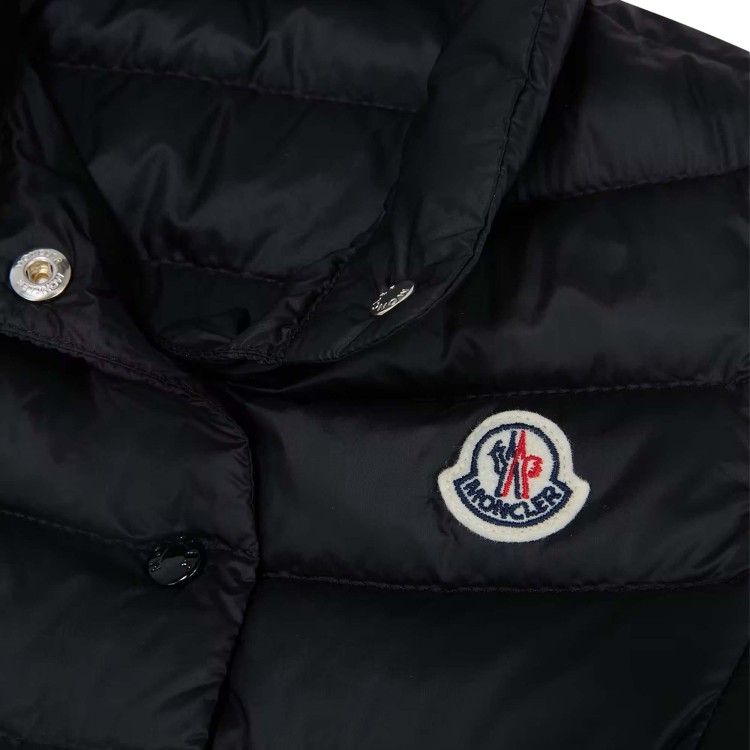 MONCLER Gilet imbottito nero Lans bambina