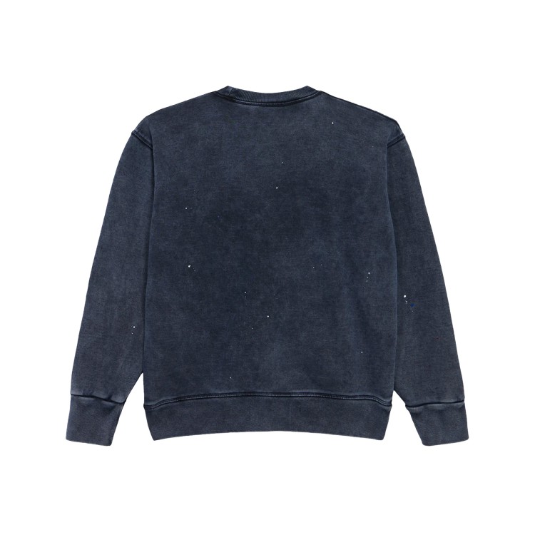 DSQUARED Felpa blu effetto slavato bambino