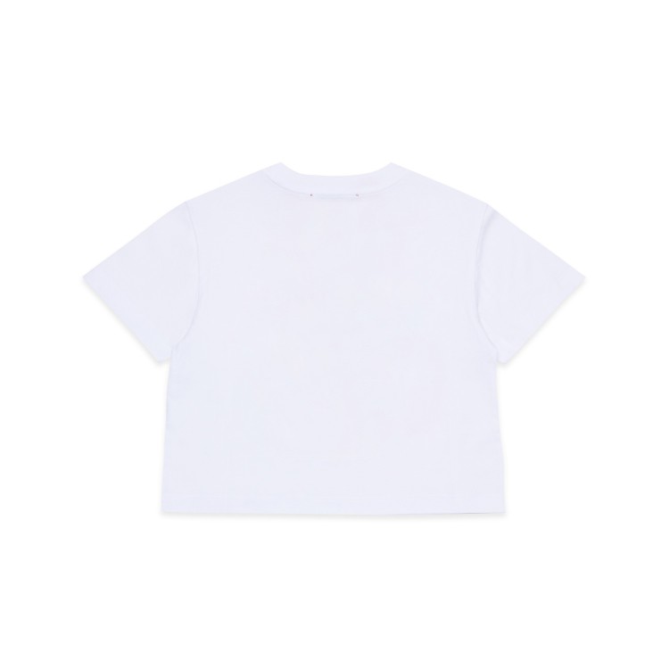 MAX&CO T-shirt bianca stampa logo bambina