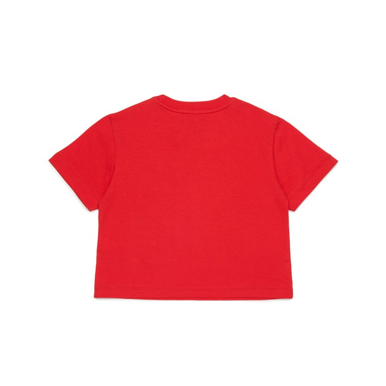 MAX&CO T-shirt rossa stampa logo bambina