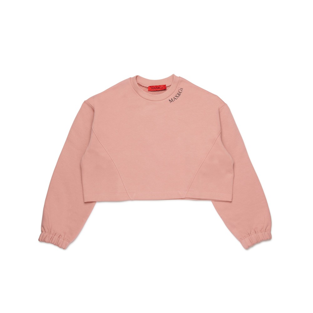 MAX&CO Felpa rosa cropped...